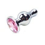 Plug Anal Chupete <br> Diamante Rosa Claro