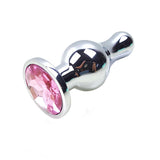 Plug Anal Chupete <br> Diamante Rosa Claro