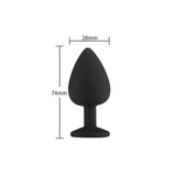 butt plug Silicona Diamante Verde