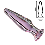 plug anal cristal cono alargado