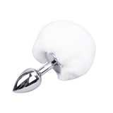 Butt plug Metal cola Conejo Blanco