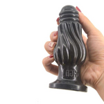 anal plug Silicona XL Bombilla Espiral Negro