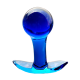 tapón anal Cristal Bola Azul