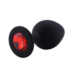 plug anal Silicona Diamante Rojo