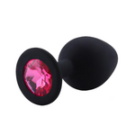 Plug Anal Silicona Diamante Rosa