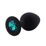 plug anal Silicona Diamante esmeralda