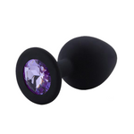 Plug Anal Silicona Diamante Violeta