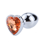 tapón anal corazón naranja