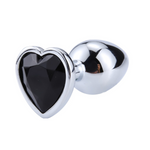 tapón anal corazón negro