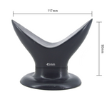 anal plug Silicona Pinza Negra dimensiones