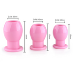 dimensiones butt plug Hueco Silicona Rosa