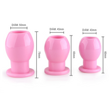 dimensiones butt plug Hueco Silicona Rosa