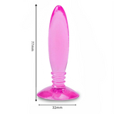 mini tapon anal Ventosa Gelatina Rosa