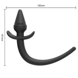 dimensiones tapon anal Cola De Perro Base Amplia