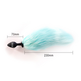 anal plug Cola De Zorro Fiesta Orgásmica azul claro