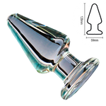 butt plug Cristal Pirámide dimensiones