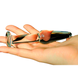 tapón anal Cristal fin en una mano