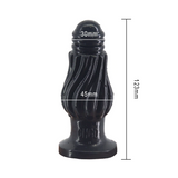 juguete sexual anal Silicona XL Bombilla Espiral Negro dimensiones