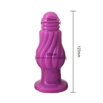 anal plug Silicona XL Bombilla Espiral Rosa dimensiones