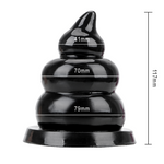 tapon anal Silicona XL Poop Negro dimensiones
