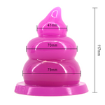 anal plug Silicona XL Poop Unicorno dimensiones