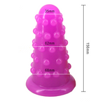 butt plug Silicona XL Puntos Rosa dimensiones
