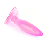 mini butt plug Ventosa Gelatina Rosa dimensiones