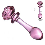 butt plug Cristal Flor Rosa