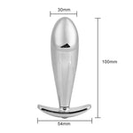tapón anal Metal Dildo Diamante Negro dimensiones