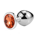 butt plug diamante naranja