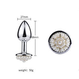 Plug Anal Perlas Blancas