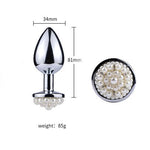 Plug Anal Perlas Blancas