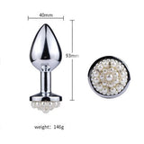 Plug Anal Perlas Blancas