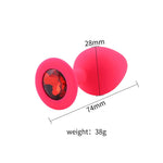 Plug Anal Cereza <br> Diamante Rojo