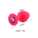 Plug Anal Cereza <br> Diamante Rosa