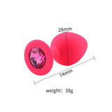 Plug Anal Cereza <br> Diamante Rosa