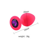 Plug Anal Cereza <br> Diamante Morado