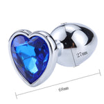 dimensiones plug anal corazón azul