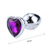 dimensiones butt plug corazón violeta