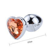 dimensiones butt plug corazón naranja