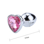 dimensiones butt plug corazón rosa claro