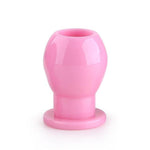 Plug Anal Hueco Silicona Rosa
