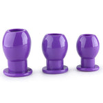 Set Plugs Anales Hueco Silicona Morado