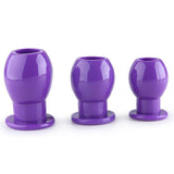 Set Plugs Anales Hueco Silicona Morado