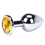 plug anal diamante amarillo