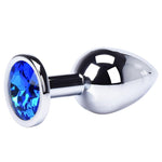 tapón anal con diamante azul 