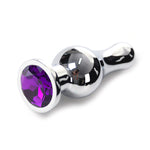 plug anal chupete diamante púrpura