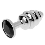 butt plug Espiral Diamante Negro