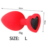 Plug Anal Rojo <br> Diamante Negro