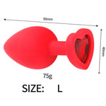 Plug Anal Rojo <br> Diamante Rojo